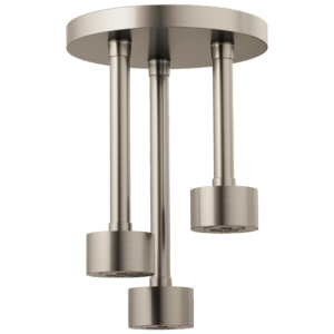 Brizo Brizo Universal Showering: Linear Round Single-Function H2Okinetic® Pendant Raincan Shower Head In Luxe Nickel