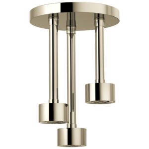 Brizo Brizo Universal Showering: Linear Round Single-Function H2Okinetic® Pendant Raincan Shower Head In Polished Nickel