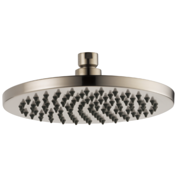 Brizo Essential™ Shower: 8" Linear Round Single-Function Raincan Shower Head - 1.75 GPM In Brushed Nickel