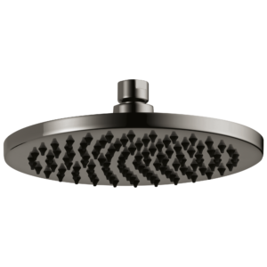 Brizo Allaria™: 8″ Linear Round Single-Function Raincan Shower Head – 1.75 GPM In Brilliance Black Onyx