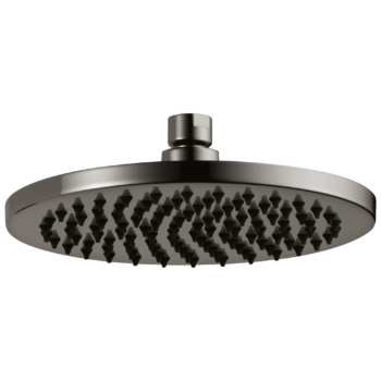 Brizo Allaria™: 8" Linear Round Single-Function Raincan Shower Head - 1.75 GPM In Brilliance Black Onyx