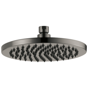 Brizo Brizo Universal Showering: 8″ Linear Round Single-Function Raincan Shower Head – 1.75 GPM In Luxe Steel