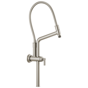Brizo Brizo Universal Showering: 10 7/16″ Classic Slide Bar Shower Arm And Flange In Luxe Nickel