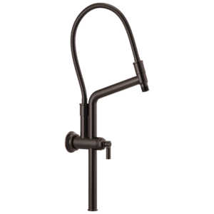 Brizo Essential™ Shower: 13 7/16″ Classic Slide Bar Shower Arm And Flange In Venetian Bronze