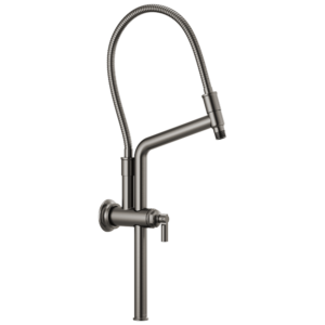 Brizo Brizo Universal Showering: 10 7/16″ Classic Slide Bar Shower Arm And Flange In Luxe Steel