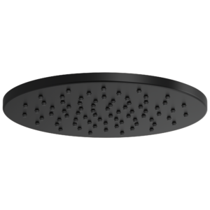 Brizo Brizo Universal Showering: 12″ Linear Round Single-Function Raincan Shower Head – 1.75 GPM In Matte Black