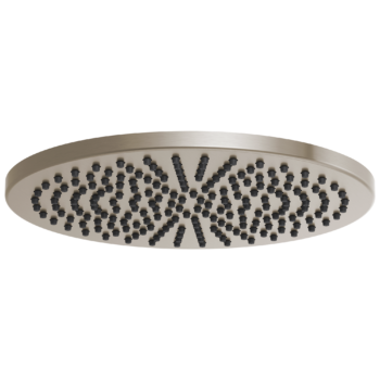 Brizo Essential™ Shower: 12" Linear Round Single-Function Raincan Shower Head - 2.5 GPM In Brushed Nickel
