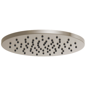 Brizo Brizo Universal Showering: 12″ Linear Round Single-Function Raincan Shower Head – 1.75 GPM In Brushed Nickel