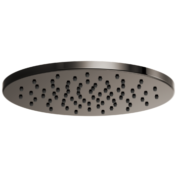 Brizo Other: 12" Linear Round Single-Function Raincan Shower Head - 1.75 GPM In Brilliance Black Onyx