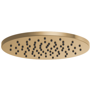 Brizo Brizo Universal Showering: 12″ Linear Round Single-Function Raincan Shower Head – 1.75 GPM In Luxe Gold