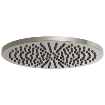 Brizo Essential™ Shower: 12" Linear Round Single-Function Raincan Shower Head - 2.5 GPM In Luxe Nickel
