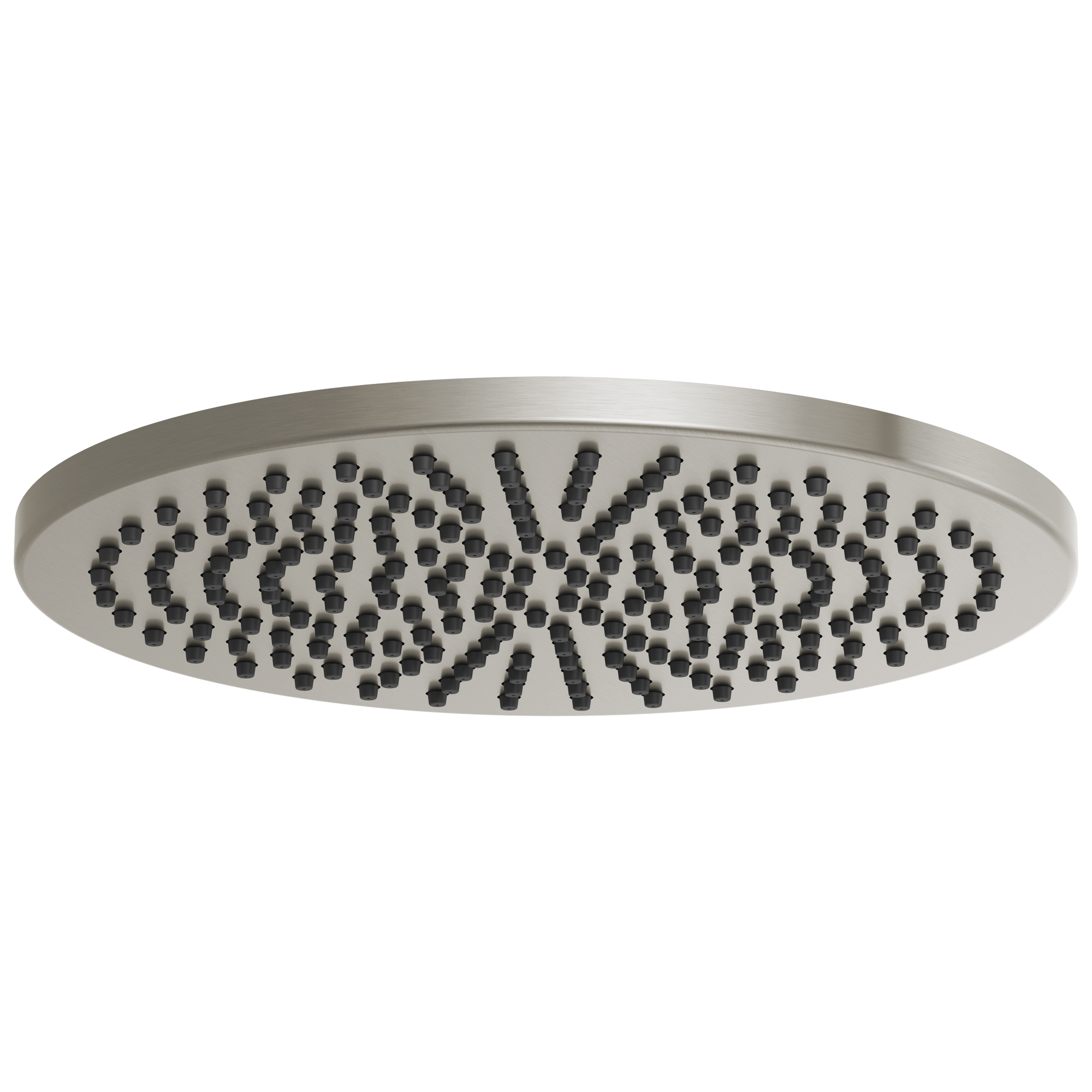 Brizo Essential™ Shower: 12" Linear Round Single-Function Raincan Shower Head - 2.5 GPM In Luxe Nickel