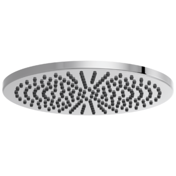 Brizo Essential™ Shower: 12" Linear Round Single-Function Raincan Shower Head - 2.5 GPM In Chrome