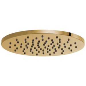 Brizo Brizo Universal Showering: 12″ Linear Round Single-Function Raincan Shower Head – 1.75 GPM In Polished Gold