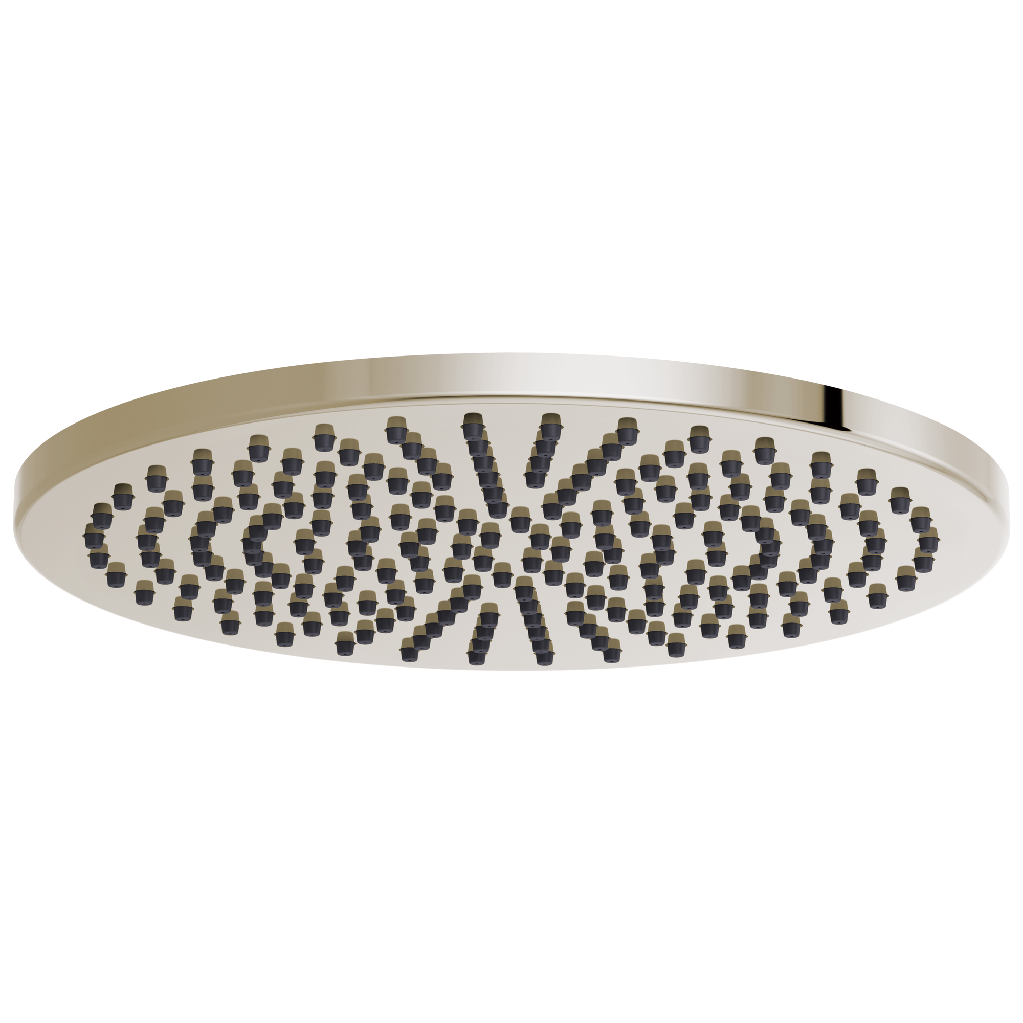 Brizo Essential™ Shower: 12" Linear Round Single-Function Raincan Shower Head - 2.5 GPM In Polished Nickel