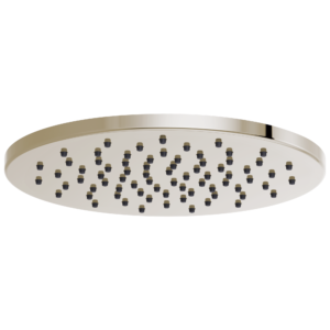 Brizo Essential™ Shower: 12″ Linear Round Single-Function Raincan Shower Head – 1.75 GPM In Polished Nickel