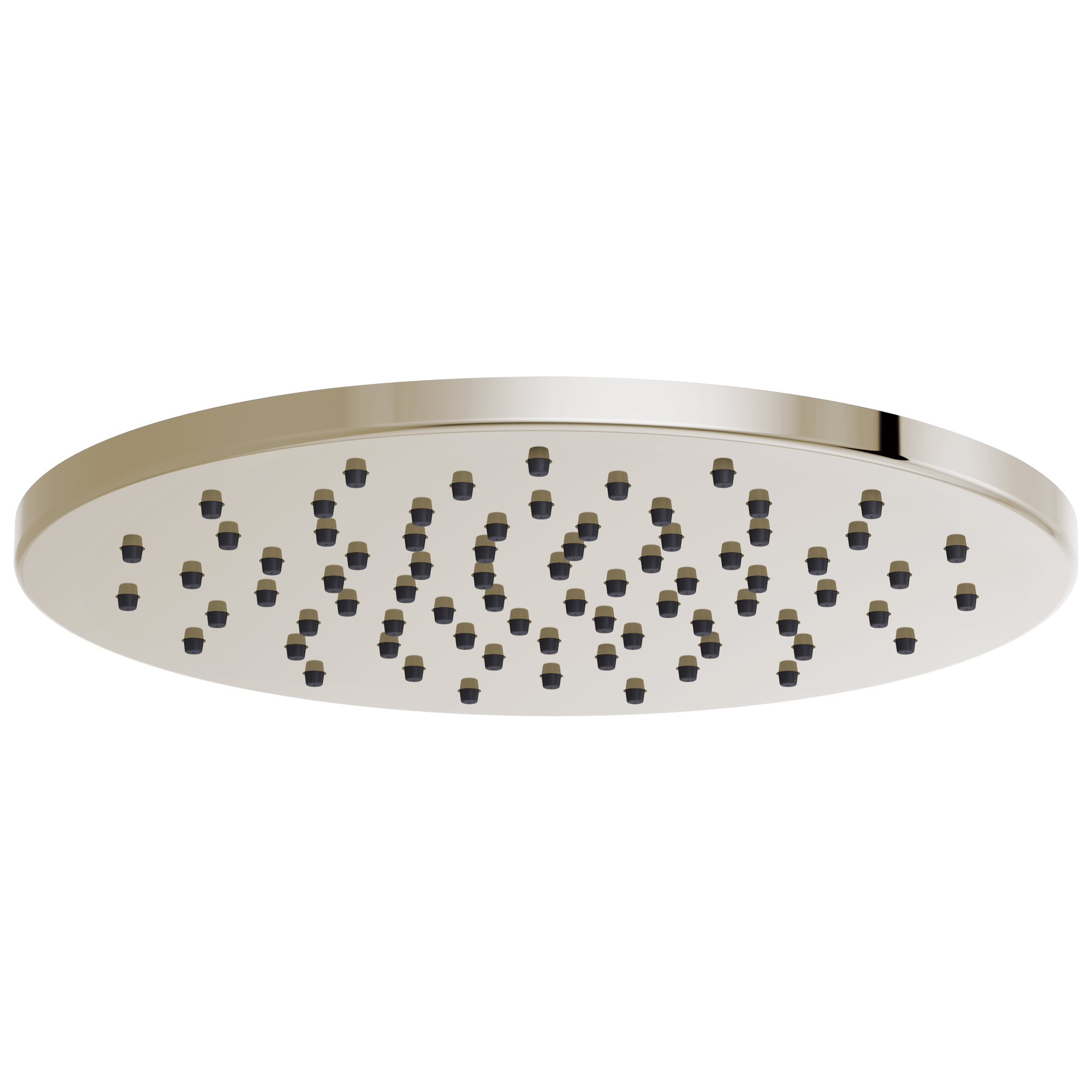 Brizo Essential™ Shower: 12" Linear Round Single-Function Raincan Shower Head - 1.75 GPM In Polished Nickel
