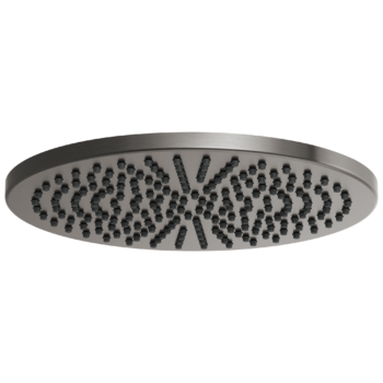 Brizo Essential™ Shower: 12" Linear Round Single-Function Raincan Shower Head - 2.5 GPM In Luxe Steel