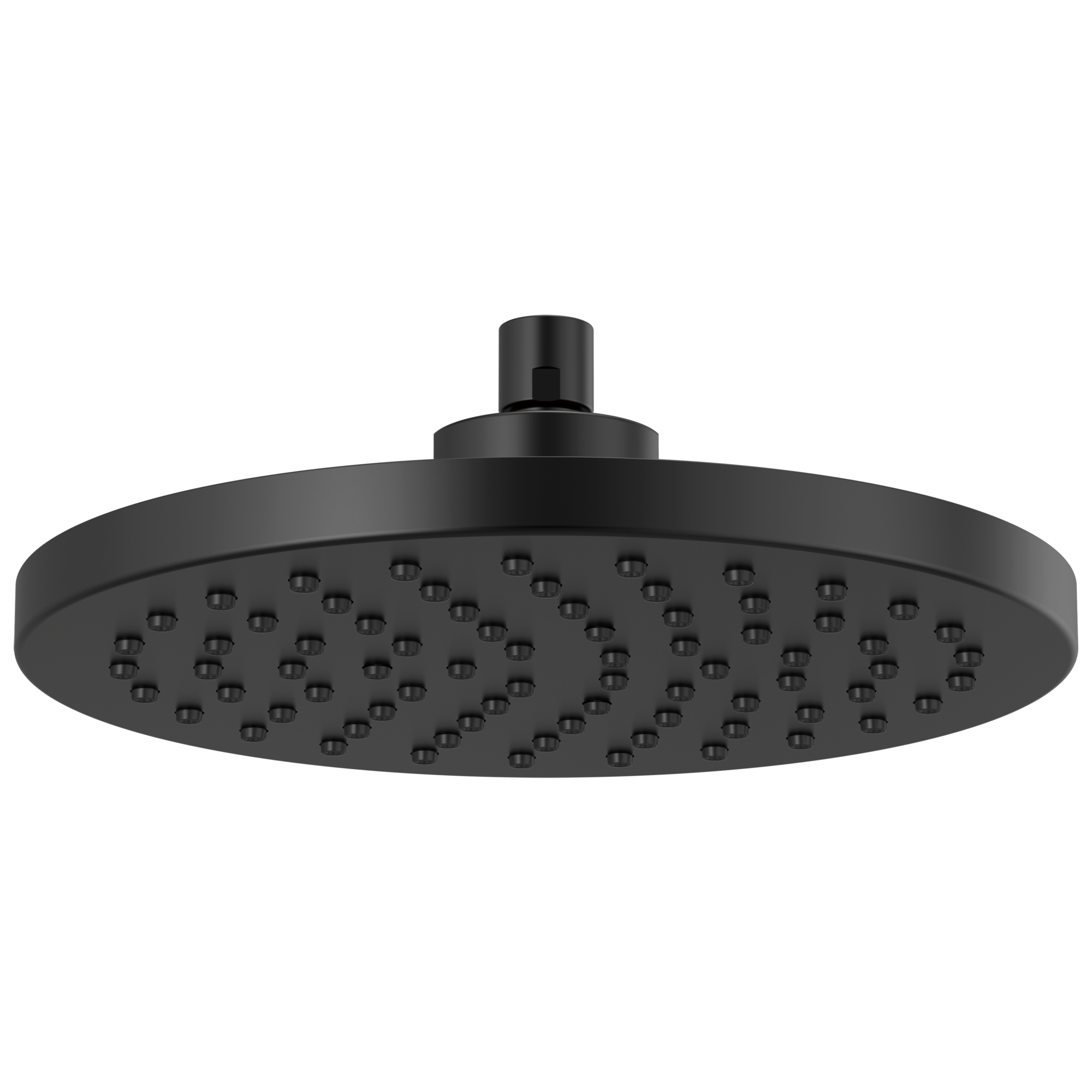Brizo Essential™ Shower: 10" Linear Round Single-Function Raincan Shower Head - 2.5 GPM In Matte Black