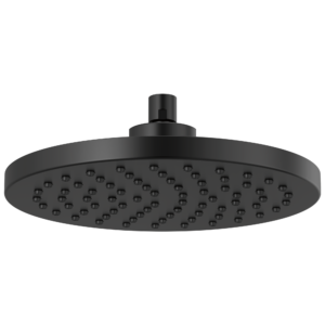 Brizo Brizo Universal Showering: 10″ Linear Round Single-Function Raincan Shower Head – 1.75 GPM In Matte Black