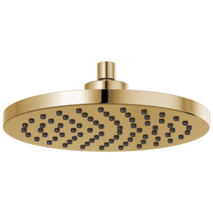 Brizo Brizo Universal Showering: 10″ Linear Round Single-Function Raincan Shower Head – 1.75 GPM In Polished Gold