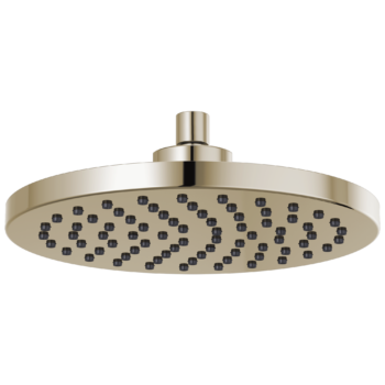 Brizo Essential™ Shower: 10" Linear Round Single-Function Raincan Shower Head - 1.75 GPM In Polished Nickel