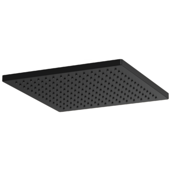 Brizo Essential™ Shower: 12" Linear Square Single-Function Raincan Shower Head - 2.5 GPM In Matte Black