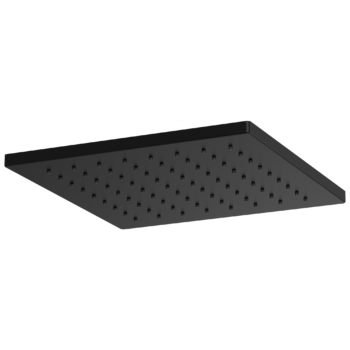 Brizo Essential™ Shower: 12" Linear Square Single-Function Raincan Shower Head - 1.75 GPM In Matte Black