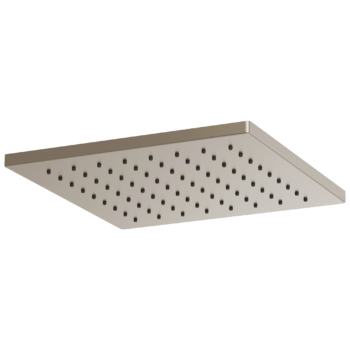 Brizo Essential™ Shower: 12" Linear Square Single-Function Raincan Shower Head - 1.75 GPM In Brushed Nickel