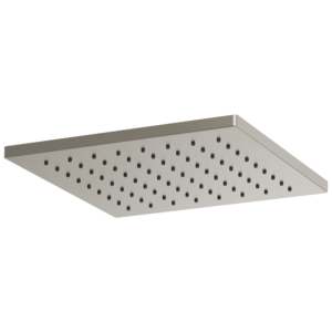 Brizo Essential™ Shower: 12″ Linear Square Single-Function Raincan Shower Head – 1.75 GPM In Luxe Nickel