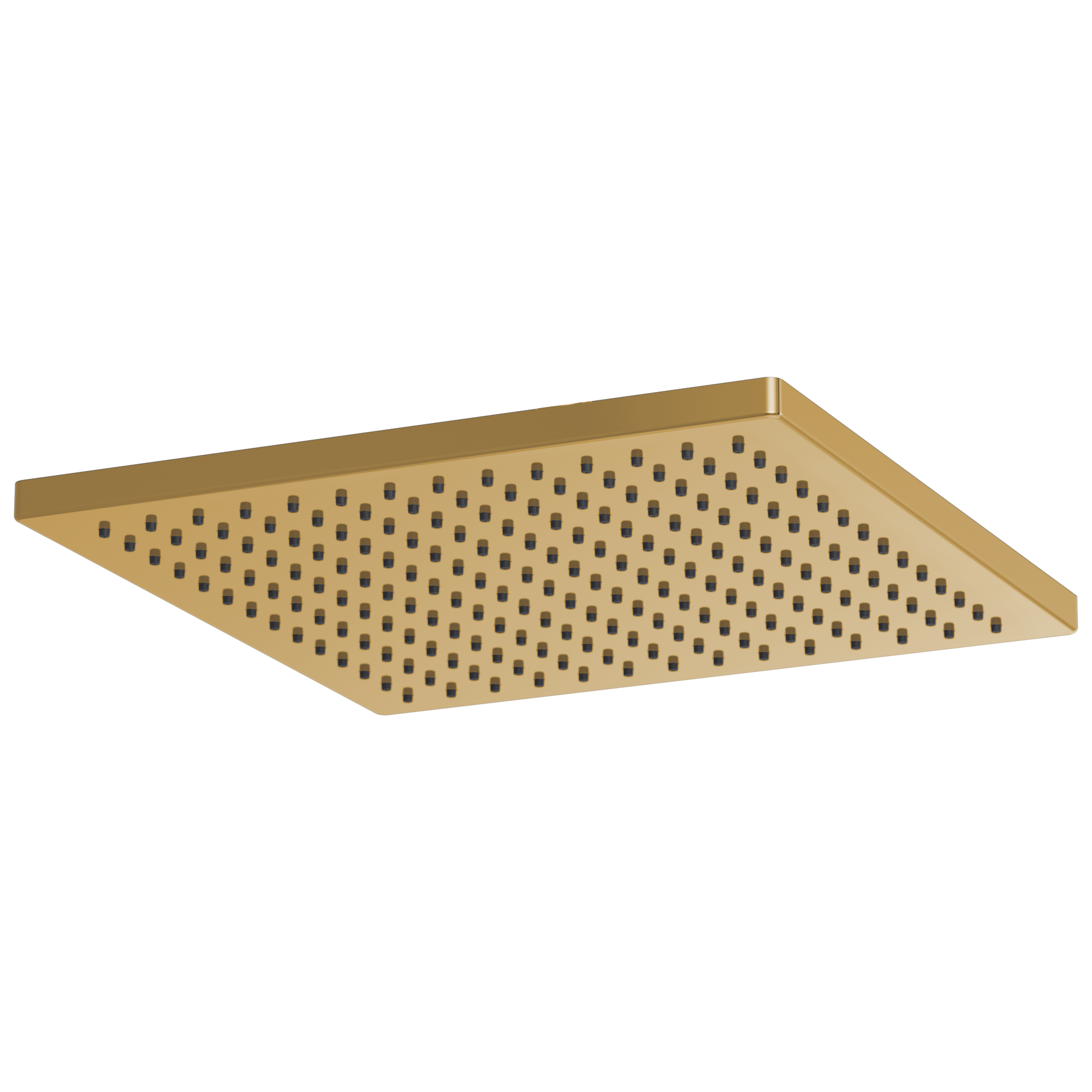 Brizo Essential™ Shower: 12" Linear Square Single-Function Raincan Shower Head - 2.5 GPM In Polished Gold