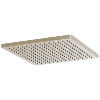 Brizo Essential™ Shower: 12" Linear Square Single-Function Raincan Shower Head - 2.5 GPM In Polished Nickel