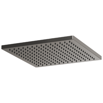 Brizo Essential™ Shower: 12" Linear Square Single-Function Raincan Shower Head - 2.5 GPM In Luxe Steel