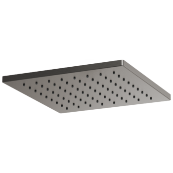 Brizo Essential™ Shower: 12" Linear Square Single-Function Raincan Shower Head - 1.75 GPM In Luxe Steel