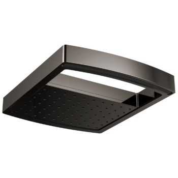 Brizo Kintsu®: 14" Dual Waterway Multi-Function Raincan Shower Head - 2.5 GPM In Brilliance Black Onyx