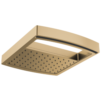 Brizo Kintsu®: 14" Dual Waterway Multi-Function Raincan Shower Head - 2.5 GPM In Luxe Gold