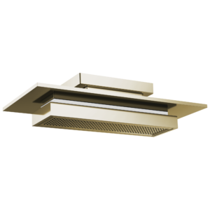Brizo Frank Lloyd Wright®: 21” Single-Function Raincan Shower Head with Integrated Lighting – 1.75 GPM In Polished Nickel