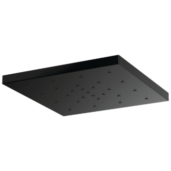 Brizo Essential™ Shower: 14” Linear Round H2OKinetic® Single-Function Raincan Shower Head In Matte Black