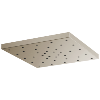Brizo Essential™ Shower: 14” Linear Square H2OKinetic® Single-Function Raincan Shower Head 2.5 GPM In Brushed Nickel