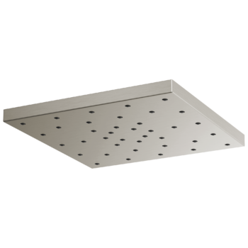 Brizo Essential™ Shower: 14” Linear Square H2OKinetic® Single-Function Raincan Shower Head 2.5 GPM In Luxe Nickel