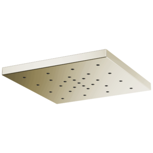 Brizo Essential™ Shower: 14” Linear Round H2OKinetic® Single-Function Raincan Shower Head In Polished Nickel