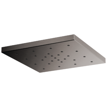 Brizo Essential™ Shower: 14” Linear Round H2OKinetic® Single-Function Raincan Shower Head In Luxe Steel