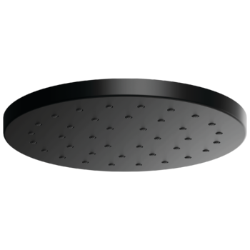 Brizo Essential™ Shower: 14” Linear Round H2OKinetic® Single-Function Raincan Shower Head 2.5 GPM In Matte Black
