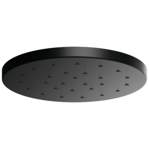 Brizo Brizo Universal Showering: 14” Linear Round H2 Okinetic® Single-Function Raincan Shower Head In Matte Black