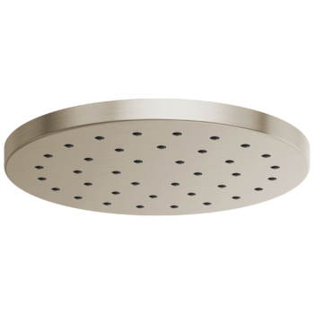 Brizo Essential™ Shower: 14” Linear Round H2OKinetic® Single-Function Raincan Shower Head 2.5 GPM In Brushed Nickel