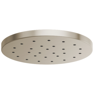 Brizo Essential™ Shower: 14” Linear Round H2OKinetic® Single-Function Raincan Shower Head In Brushed Nickel
