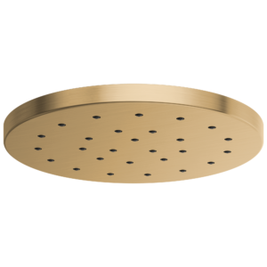 Brizo Brizo Universal Showering: 14” Linear Round H2 Okinetic® Single-Function Raincan Shower Head In Luxe Gold