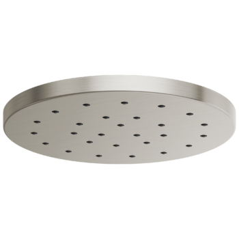 Brizo Essential™ Shower: 14” Linear Round H2OKinetic® Single-Function Raincan Shower Head In Luxe Nickel