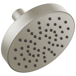 Brizo Essential™ Shower: 5″ Linear Round Single-Function Wall Mount Shower Head – 1.75 GPM In Luxe Nickel