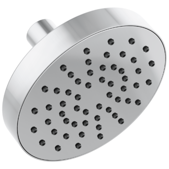 Brizo Essential™ Shower: 5" Linear Round Single-Function Wall Mount Shower Head - 2.5 GPM In Chrome